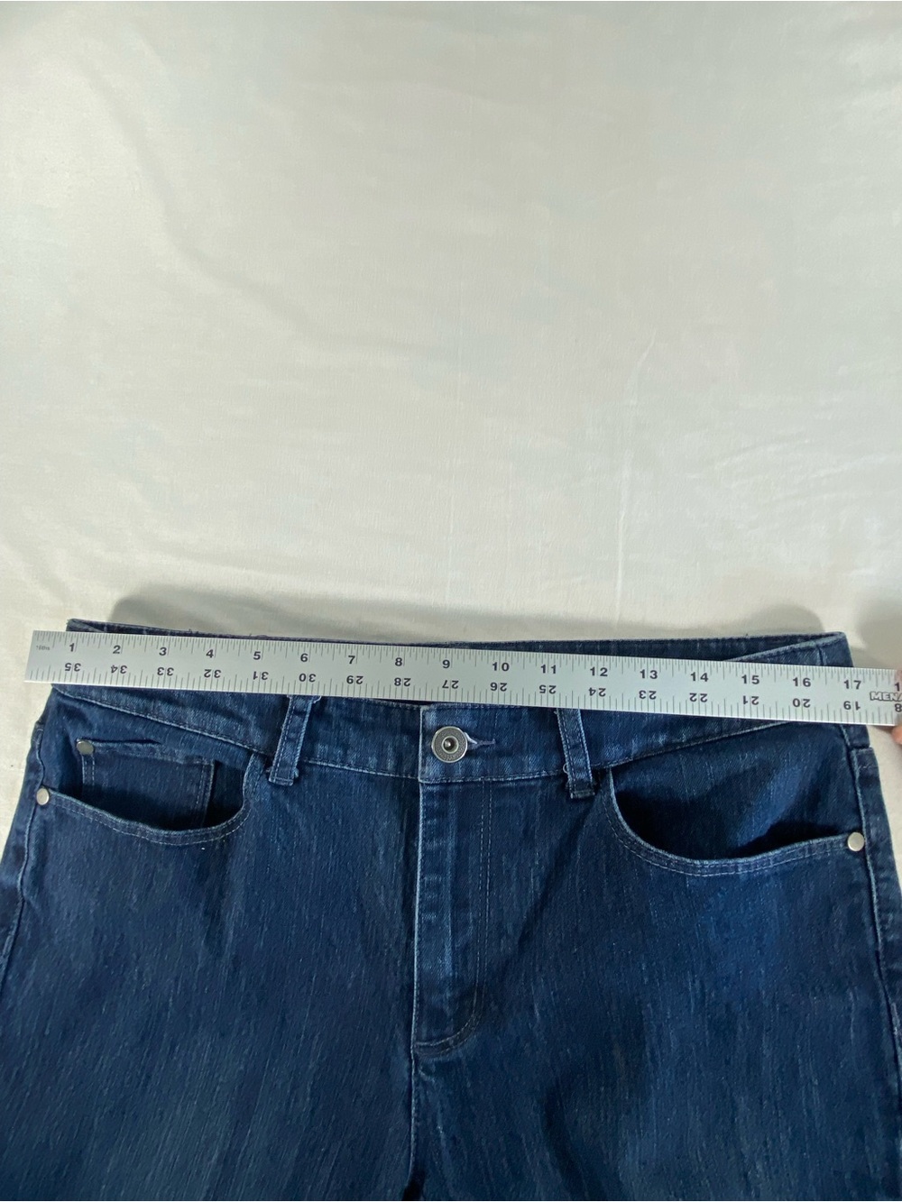 Christopher & Banks Women’s Modern Fit sz 10 Boot Cut Denim Blue Jeans - Picture 5 of 7